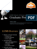Graduate Programs: LUMS School of Science and Engineering