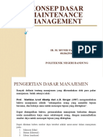 1) Konsep Dasar Maintenance Management