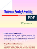 4) Maintenance Planning & Scheduling
