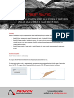 Prokon Product ROCK STABILITY ANALYSIS v1.0