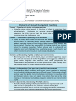 Elements of Globally Competent Teacher