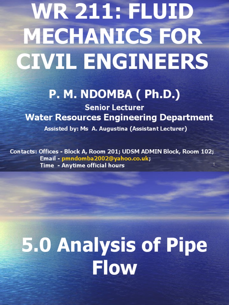 Laminar Flow Analysis in Pipes | PDF | Reynolds Number | Boundary Layer