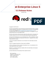 Red Hat Enterprise Linux 5: 5.5 Release Notes