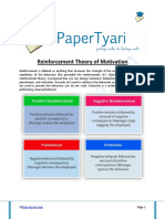 Reinforcement Theory of Motivation - Papertyari