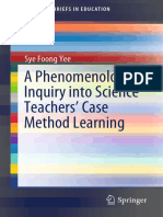 A Phenomenological Inquiry into Science Teachers’ Case Method Learning