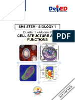 SHS STEM Bio1 Q1 Week 1 Module 2 - Cell Structure And-Functions