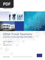 ENISA Threat Taxonomy