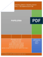 AVANCE PROYECTO de PAPELERIA