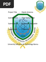 Project Title: Dipole Antenna