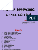 3. ISO TS 16949 Bilinclendirme Egitimi