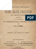 I.C. Fundescu - Basme, Oratii, Pacalituri Si Ghicitori - 1875
