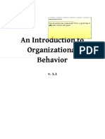 An Introduction To Organizational Behavior