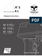 Owner'S Manual: M 9.9D M 18E M 15D