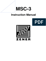 MSC-3 Driver Instruction Manual