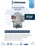 Potable Water Heaters: Main Features & Advantages Main Features & Advantages