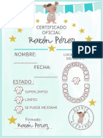 Certificado Ratón Pérez - OyoOllo