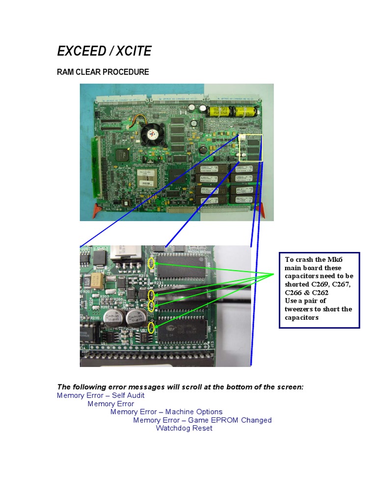 EXCEED / XCITE RAM CLEAR PROCEDURE PDF Random Access Memory Software