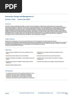 Information Storage and Management v4: Duration: 5 Days Course Code: ISMV3