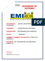 Jheymi Cristofer Laime Cuaquira Practica 1