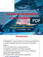 Amplitude Modulations and Demodulations: EELE 3370