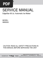 EdgeStar IB650SS Service Manual V1.1 04262019 Manual Maquina de Hielo