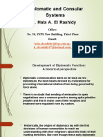 Diplomatic and Consular Systems: Dr. Hala A. El Rashidy