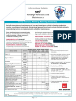 Powerig® Hydraulic Unit Maintenance: Informational Bulletin
