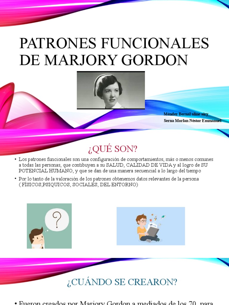 Patrones Funcionales de Marjory Gordon PDF Dieta Comportamiento