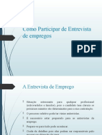 Como Participar de Uma Entrevista de Emprego