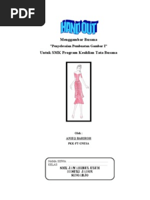 Hand Out Menggambar Busana 1