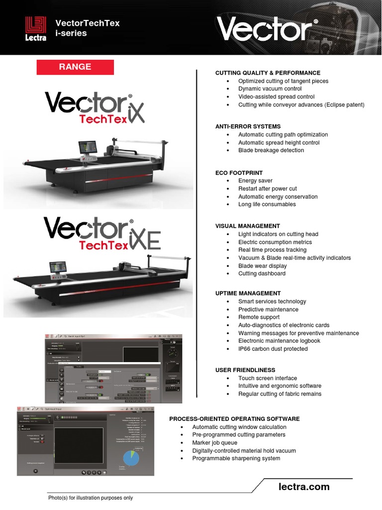 Lectra Technical Datasheet Vectortechtex I Series en | PDF | Blade