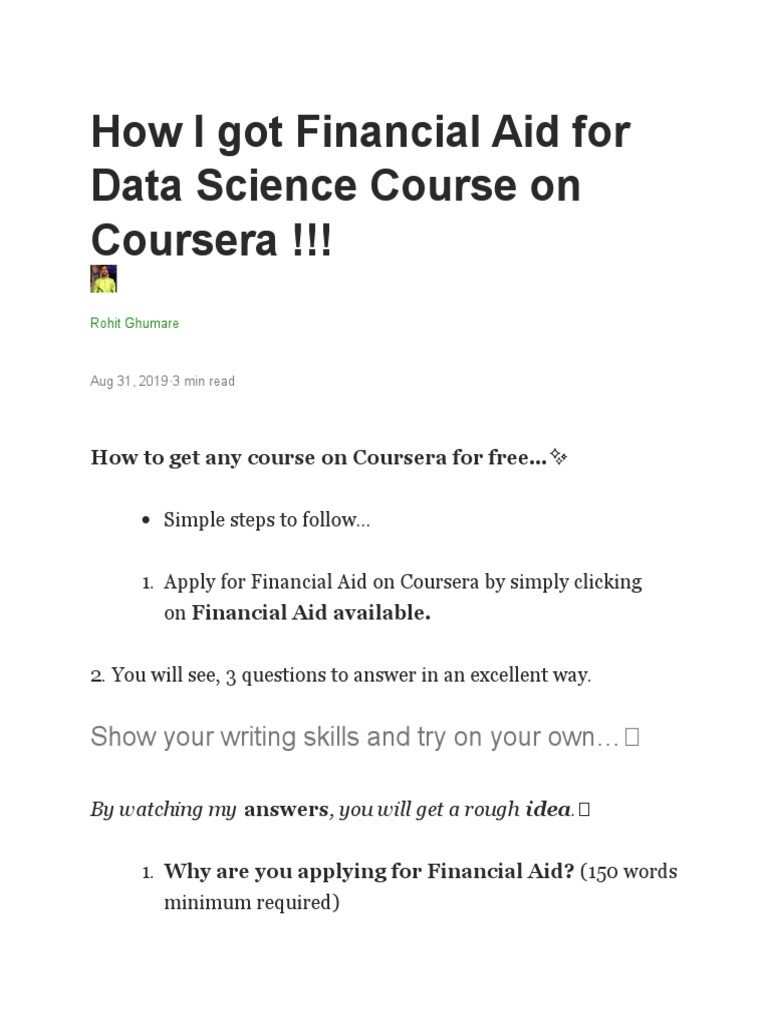 Programming With Javascript Quiz Answers Coursera Financial Aid