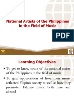 National Artist in The Field of Music