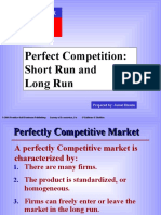 Perfect Competition: Short Run and Long Run: Prepared By: Jamal Husein