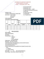 Department of Community Medicine Gandhi Medical College Under - 5 Proforma (Sam - NRC)