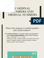 Cardinal Numbers and Ordinal Numbers