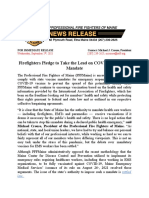 Press Release PFFMaine - COVID Vaccine Mandate 9-2-2021