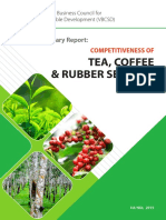 VBCSD Summary Report Competitiveness of Tea, Coffee and Rubber Sectors