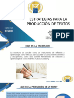 Estrategias para La Producción de Textos