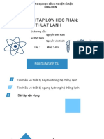 Bài Tập Lớn Học Phần: Kỹ Thuật Lạnh: Academic Report PPT Template