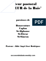 Secteur Pastoral Au CŒUR de La Baie': Paroisses de Bonaventure Caplan St-Alphonse St-Elzéar St-Siméon