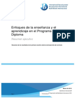 Enfoque de Enseñanza Apredinzaje Del Programa Del Diploma