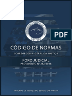 CÓDIGO DE NORMAS DA CGJ - FORO JUDICIAL (PROV. 282-2018)