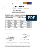 Constancia: CMR Servinco S.A.C