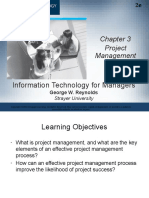 Chapter 3 Project Management: Information Technology For Managers