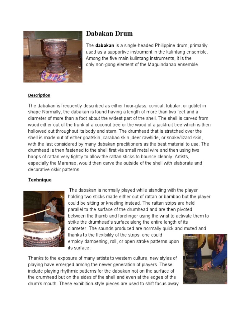 Dabakan Drum PDF Gaiaphones Rhythm And Meter