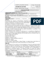 Auditoria Ambulancias Odk 021, Odk 015, Ojy 954