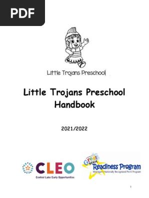 final little trojans preschool handbook
