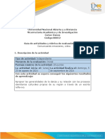 Guia de Actividades y Rúbrica de Evaluación Tarea 1 - Comunicando Emociones, Video