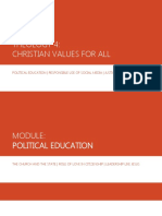 Theology 4: Christian Values For All: Political Education - Responsible Use of Social Media - Justice and Peace